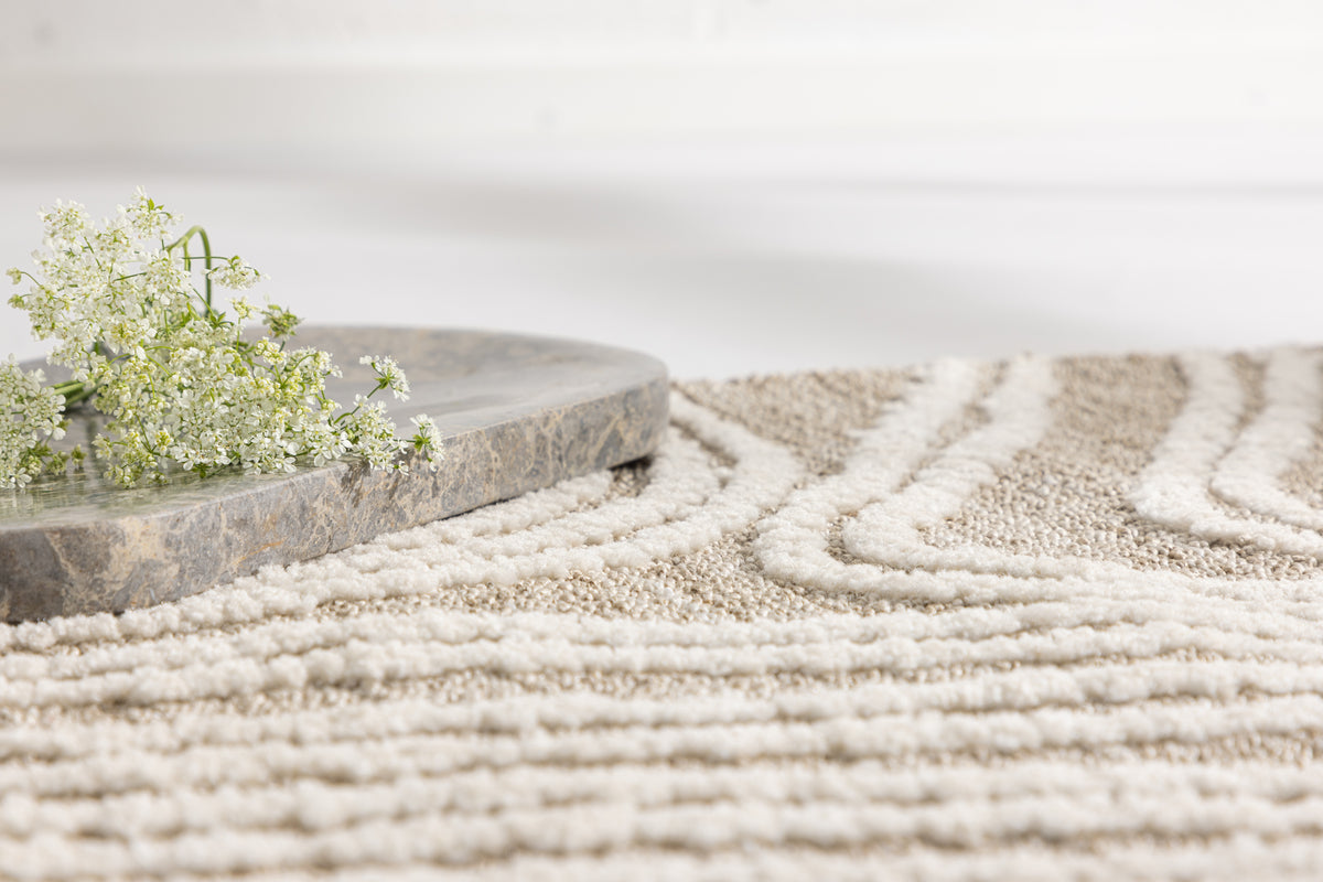 Rektangulært tæppe 80 x 50 Beige