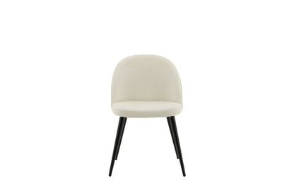 Velvet Spisestol 2-pak Creme