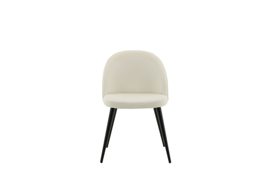 Velvet Spisestol 2-pak Creme