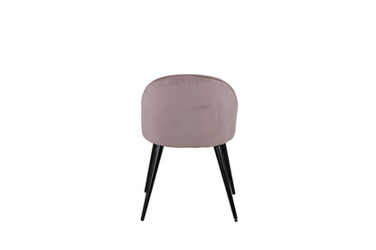 Velvet Spisestol 2-pak Støvet Rosa