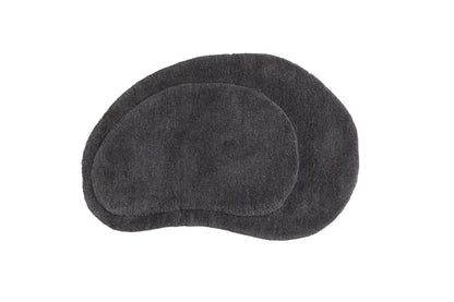 Sten Oval Tæppe 75 x 50 Mørkegrå