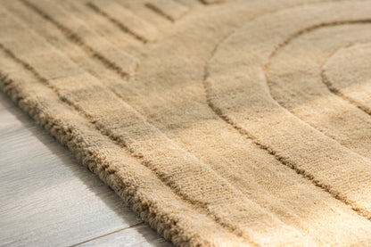 Rektangulært tæppe 80 x 50 Beige