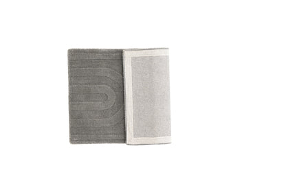 Rektangulært tæppe 80 x 50 Sølv