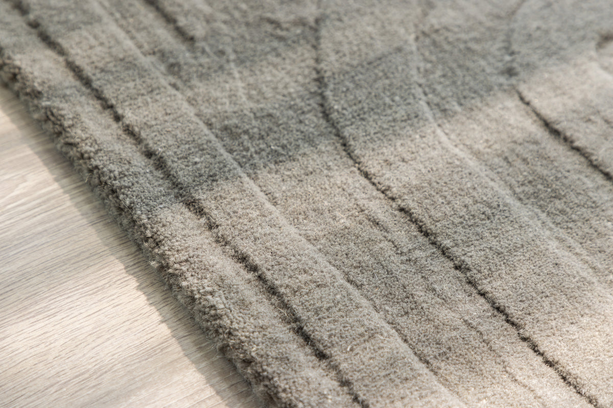 Rektangulært tæppe 80 x 50 Sølv