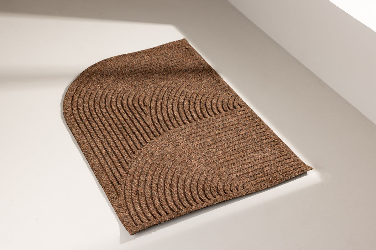 Rektangulært tæppe 60 x 90 Nature