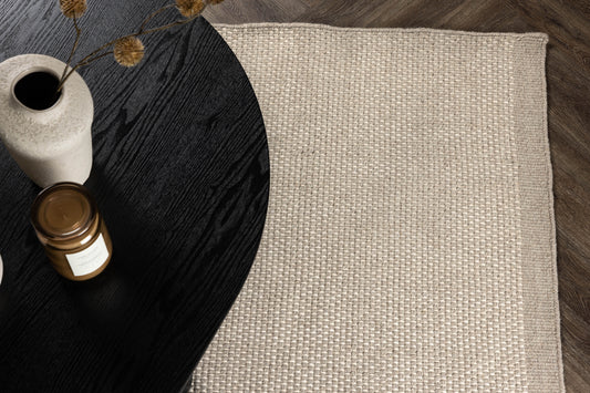 Rektangulært tæppe 230 x 160 Beige
