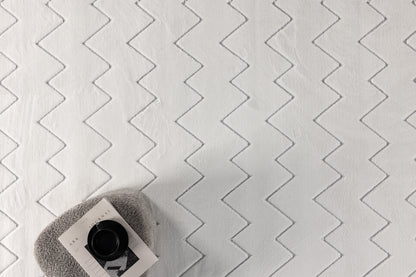 Fia rektangulært tæppe 230 x 160 hvid