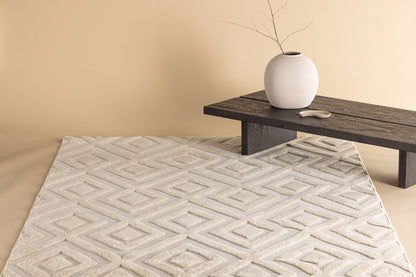Pia Rektangulært Tæppe 290 x 200 Beige