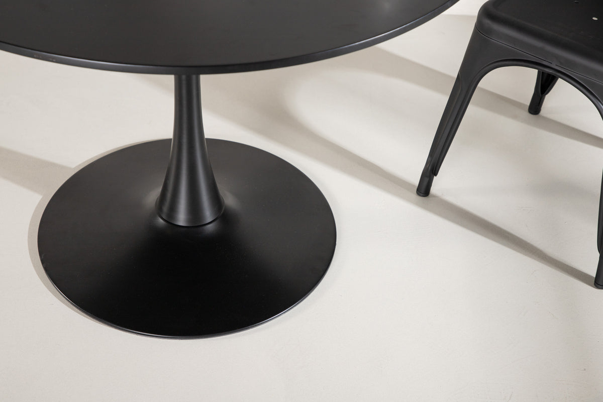 Glade Rundt Spisebord ⌀100 Sort