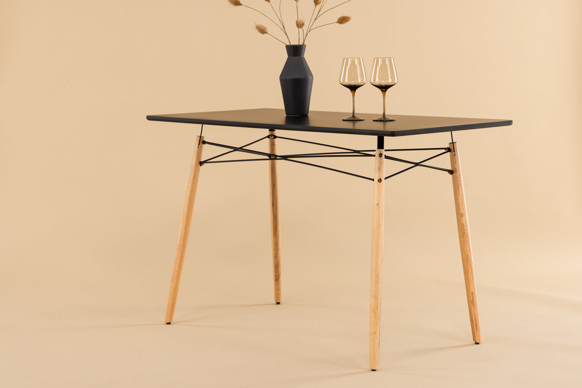Danburi Rektangulært spisebord 120 x 60 Sort