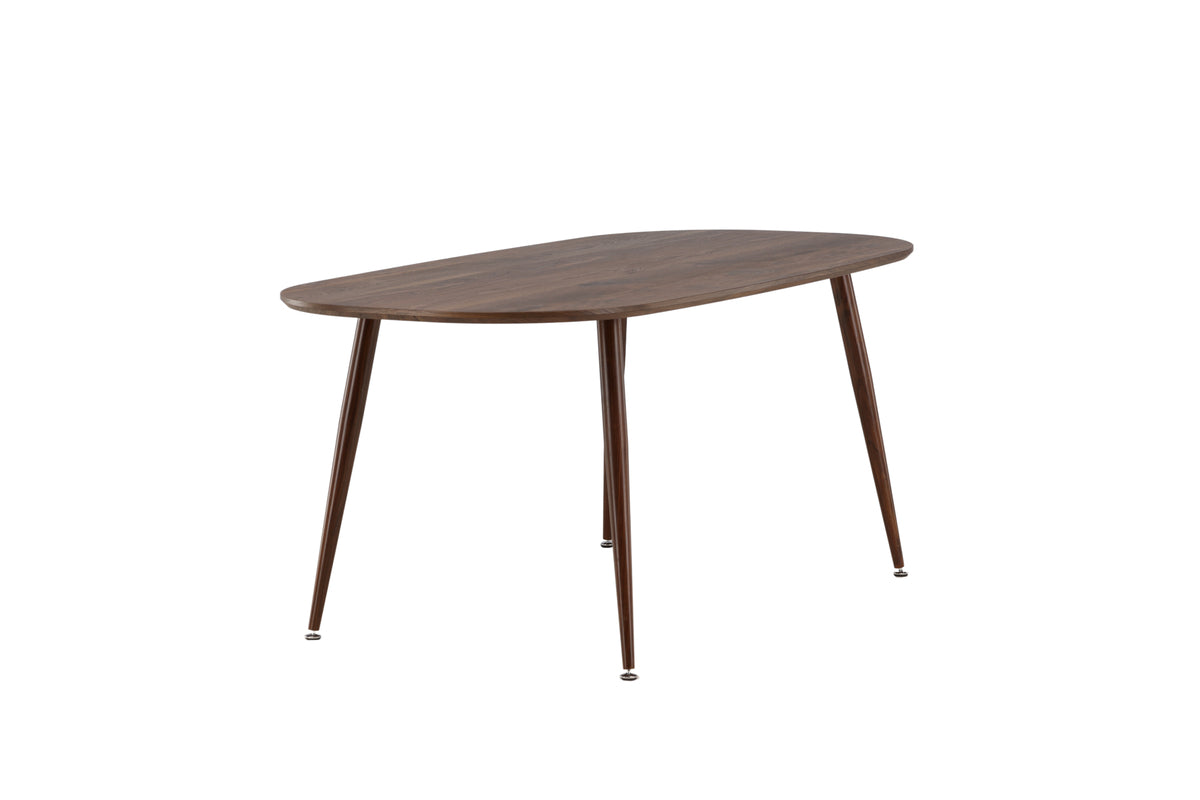 Sanford Ovalt Spisebord 180 x 90 Mørkebrun