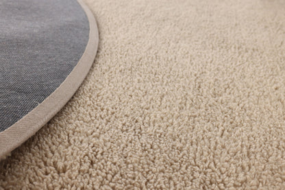 Teddy Rundt Tæppe ⌀200 Beige