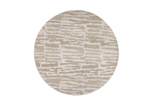 Milos Rundt Tæppe ⌀200 Beige