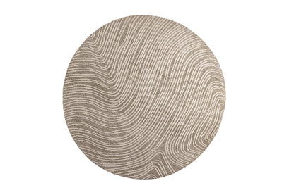 Melle Rundt Tæppe ⌀200 Beige