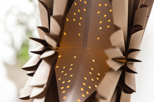 Pendel Lampe 60 Brun