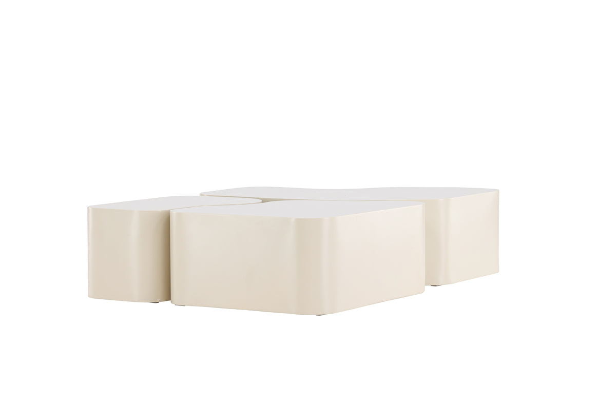 Nordland Sofabord Tabel 1: 95x70, Tabel 2: 74x60, Tabel 3: 40x40 Beige