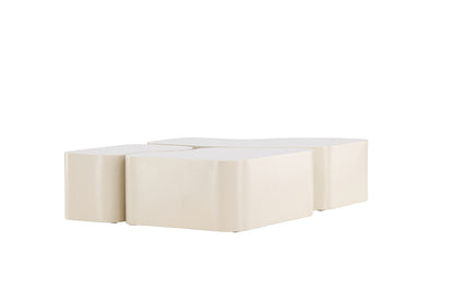 Nordland Sofabord Tabel 1: 95x70, Tabel 2: 74x60, Tabel 3: 40x40 Beige