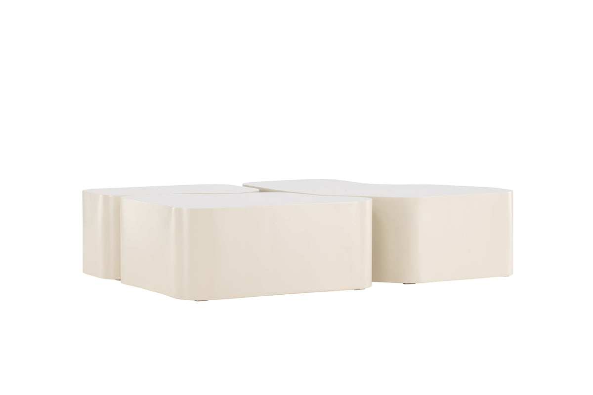 Nordland Sofabord Tabel 1: 95x70, Tabel 2: 74x60, Tabel 3: 40x40 Beige