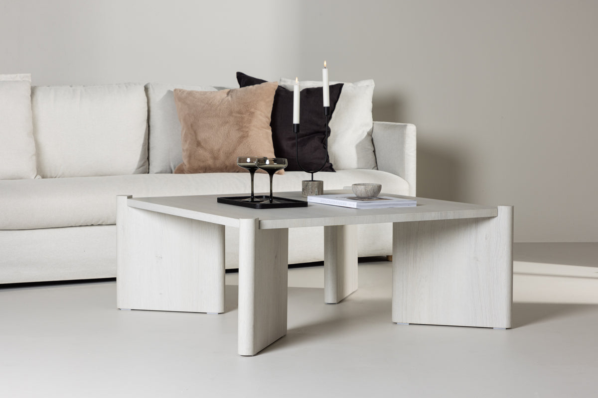 Rogaland Sofa Table 100 x 100 Hvidvasket