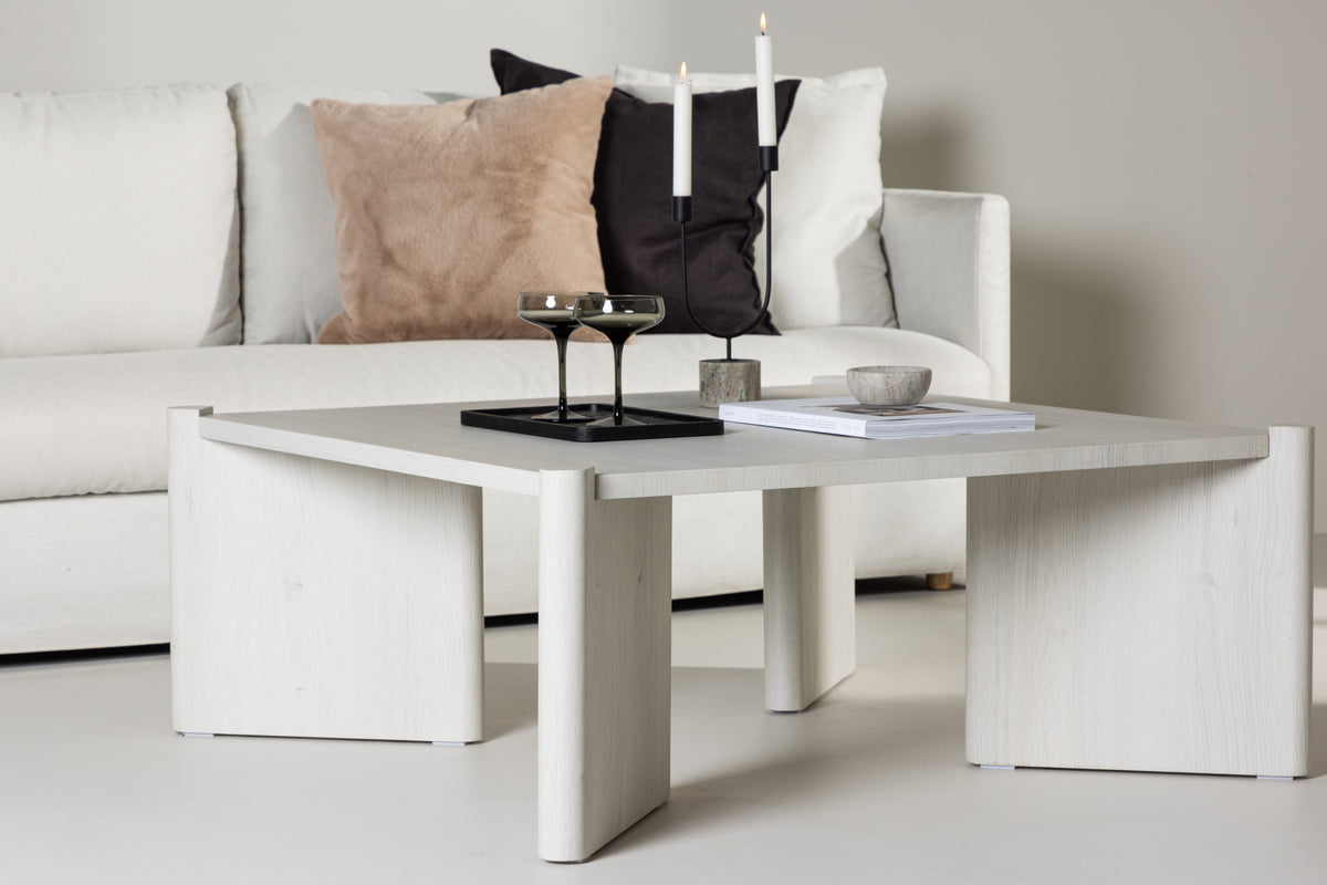Rogaland Sofa Table 100 x 100 Hvidvasket