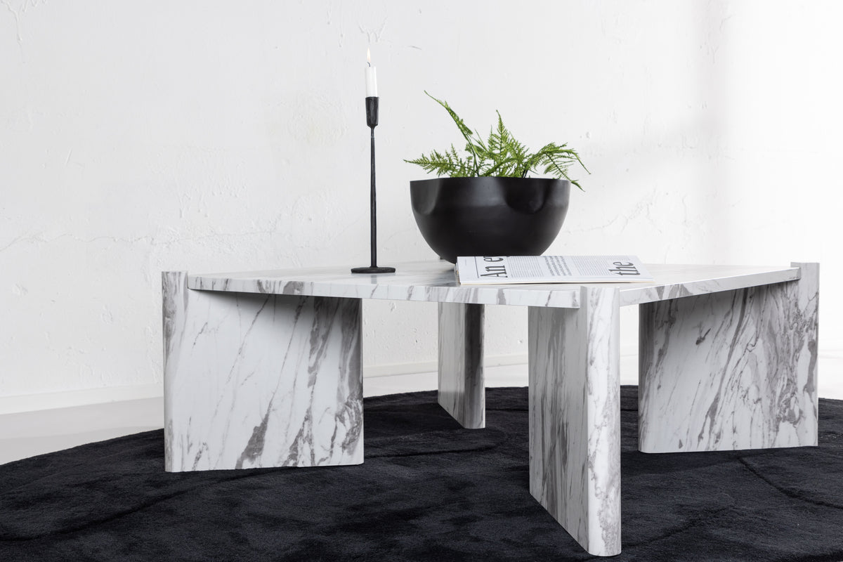 Rogaland Sofa Table 100 x 100 Hvid