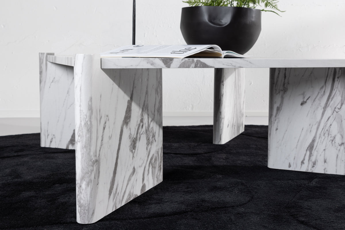 Rogaland Sofa Table 100 x 100 Hvid