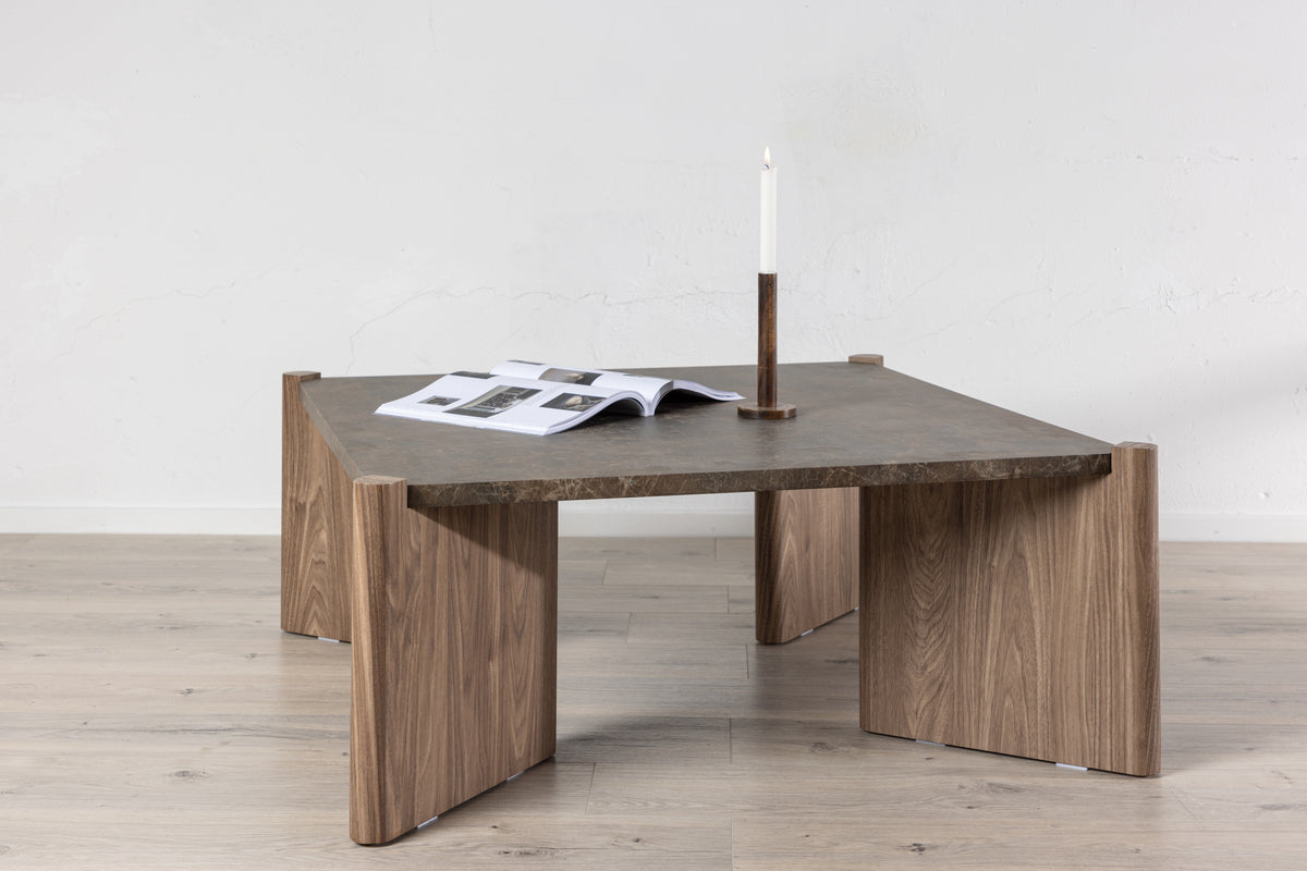 Rogaland Sofa Table 100 x 100 Brun
