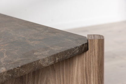 Rogaland Sofa Table 100 x 100 Brun