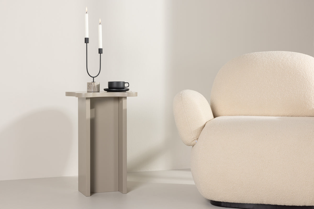 Molde Side Table 42 x 30 Beige