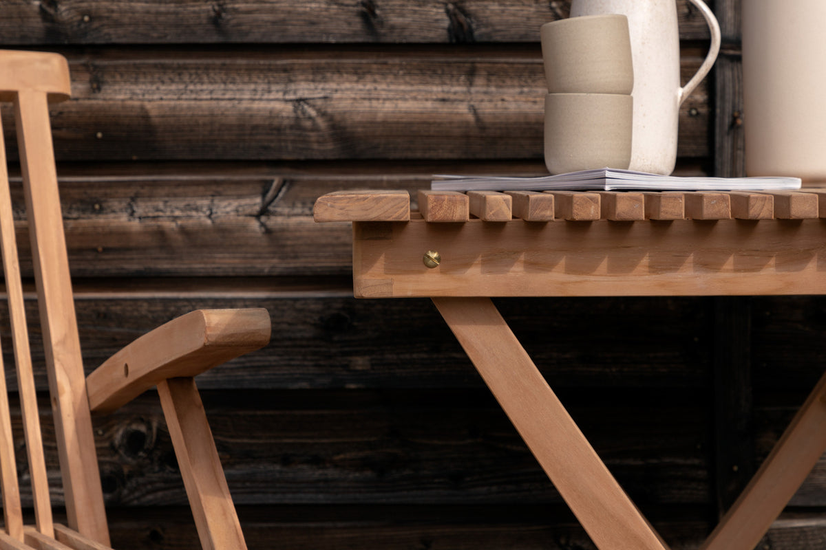 Cafébord 70 x 70 Natur