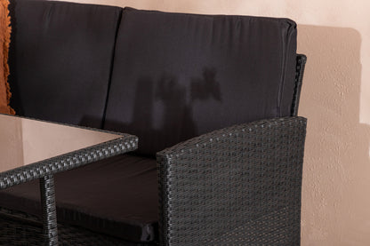 Knock Hjørnesofa Sæt Sort Sort