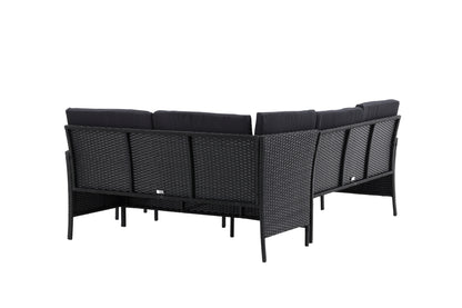 Knock Hjørnesofa Sæt Sort Sort