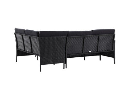 Knock Hjørnesofa Sæt Sort Sort
