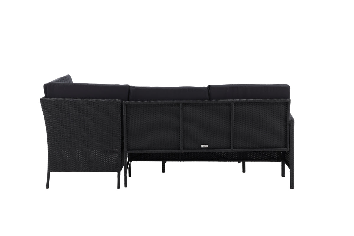 Knock Hjørnesofa Sæt Sort Sort