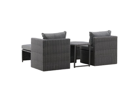 Quad Lounge Sæt Sort