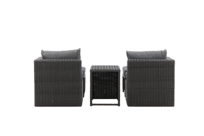 Quad Lounge Sæt Sort