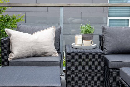 Quad Lounge Sæt Sort