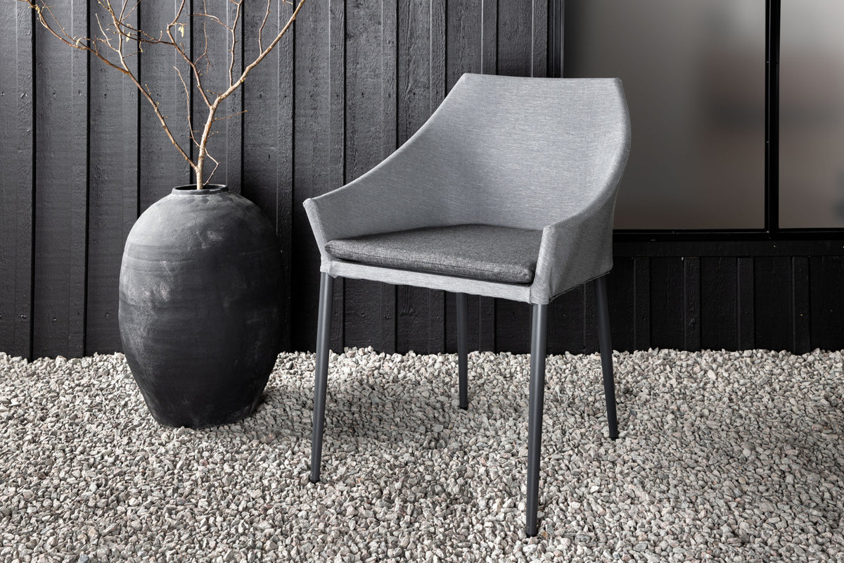 Spisebordsstol 2-pak Grå