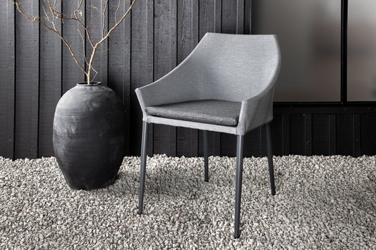 Spisebordsstol 2-pak Grå