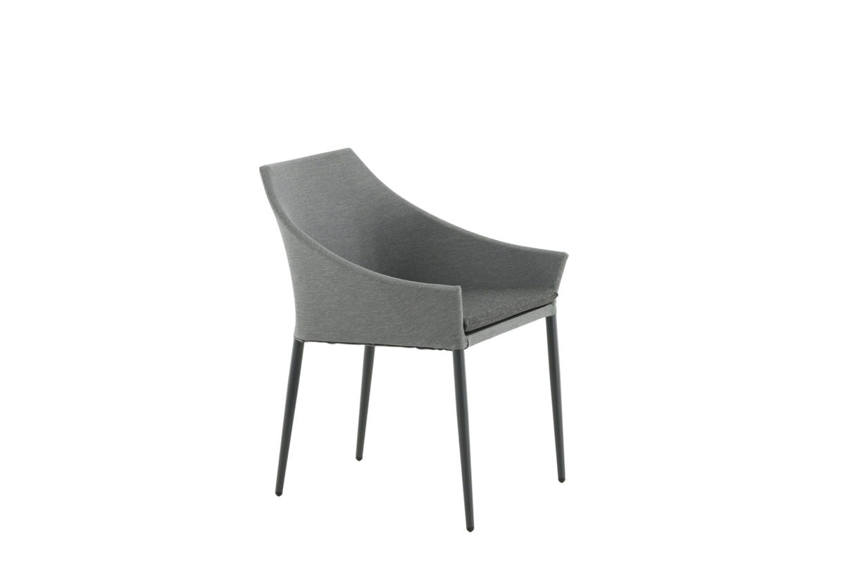 Spisebordsstol 2-pak Grå