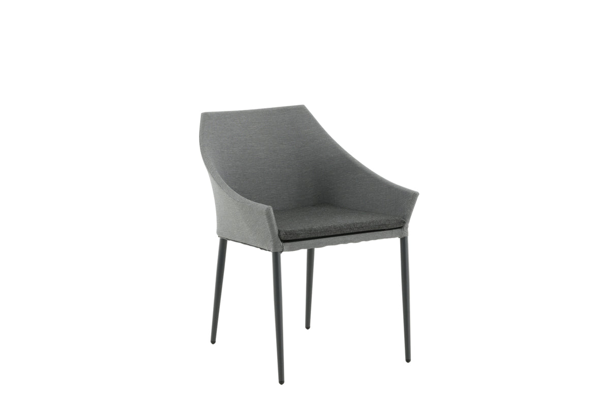 Spisebordsstol 2-pak Grå