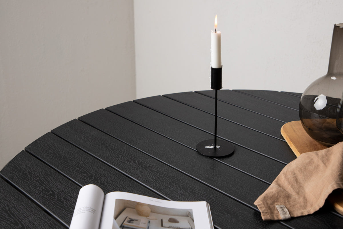 Rundt spisebord 120 Sort