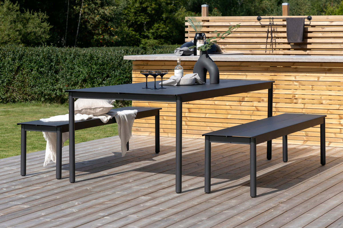 Modena Bænk 40 x 180 x 35 Sort