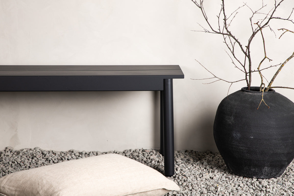Modena Bænk 40 x 180 x 35 Sort