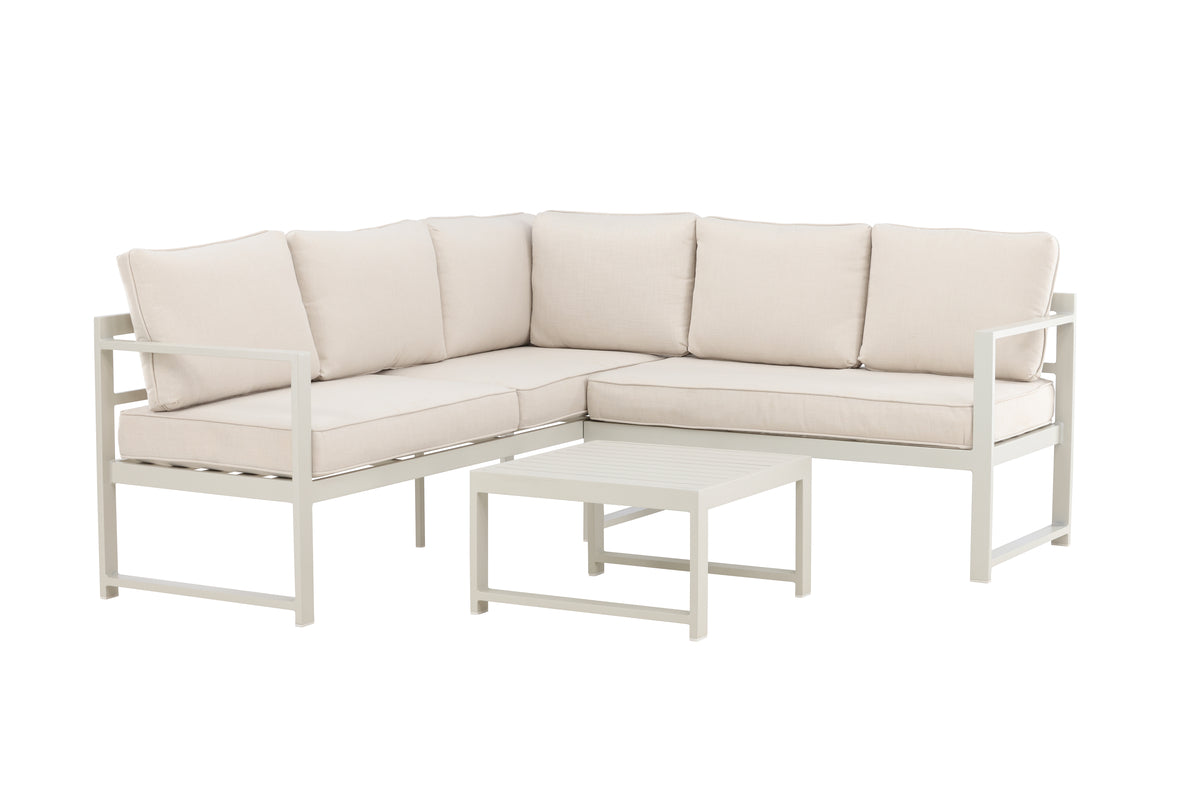 Salvador Corner Sofa Set Beige Beige