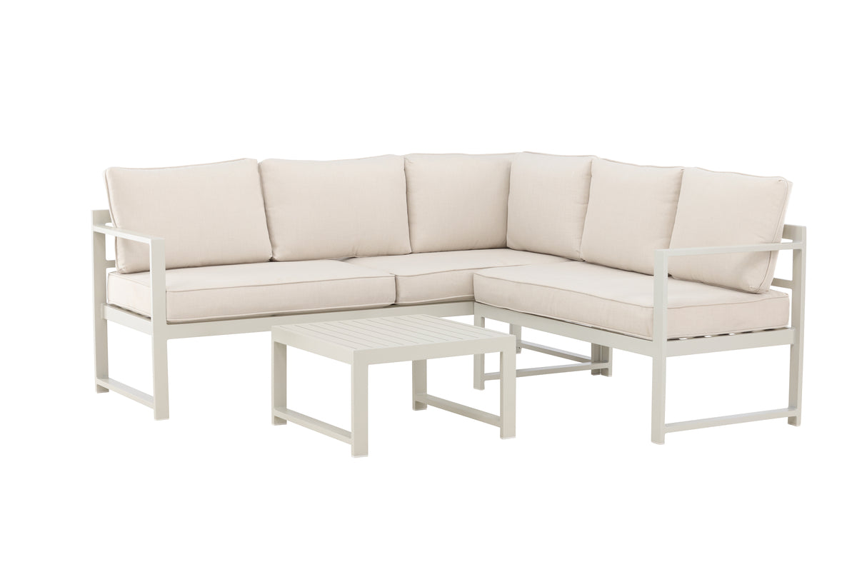 Salvador Corner Sofa Set Beige Beige