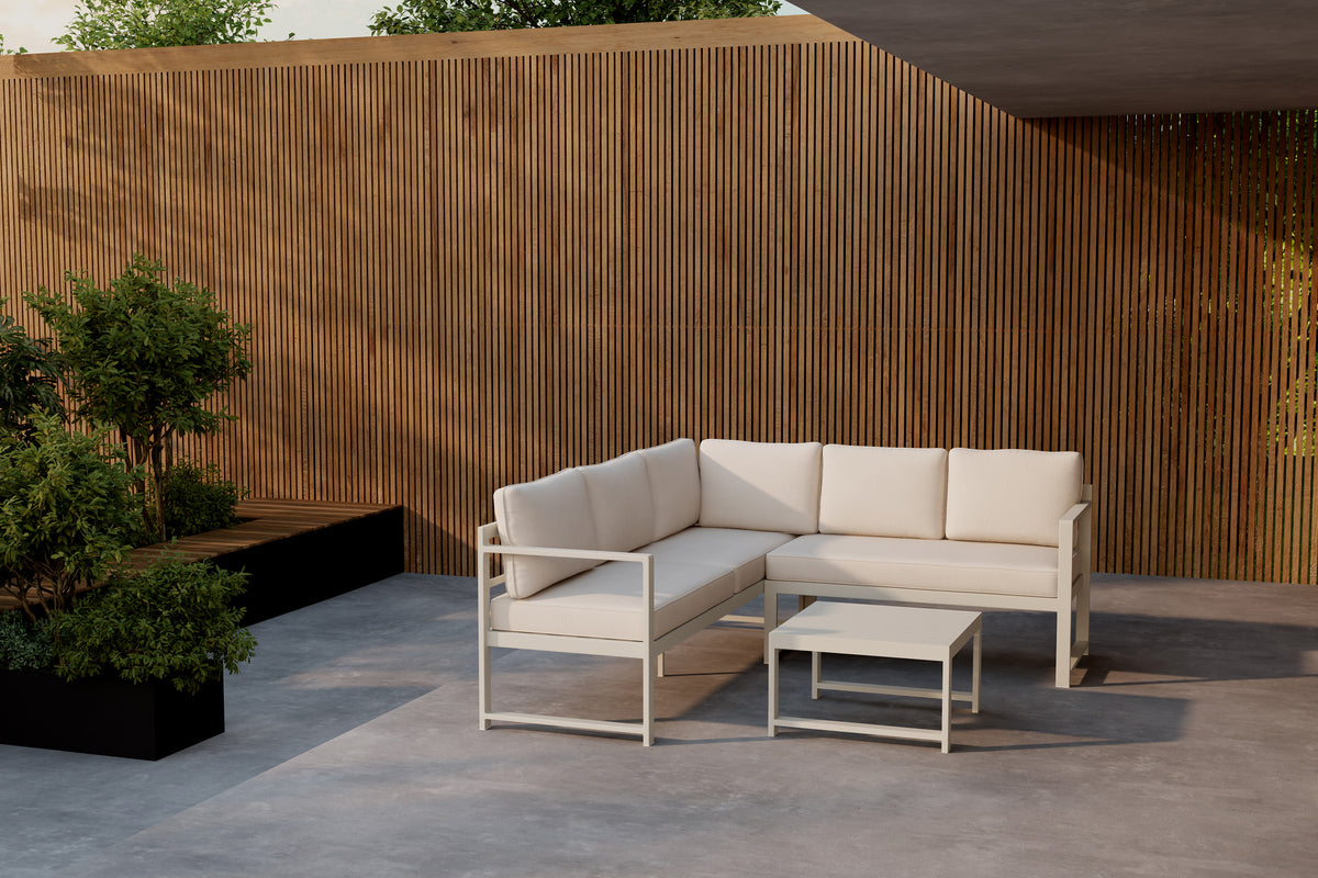 Salvador Corner Sofa Set Beige Beige