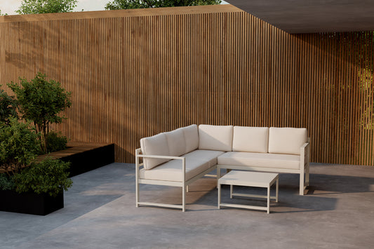 Salvador Corner Sofa Set Beige Beige