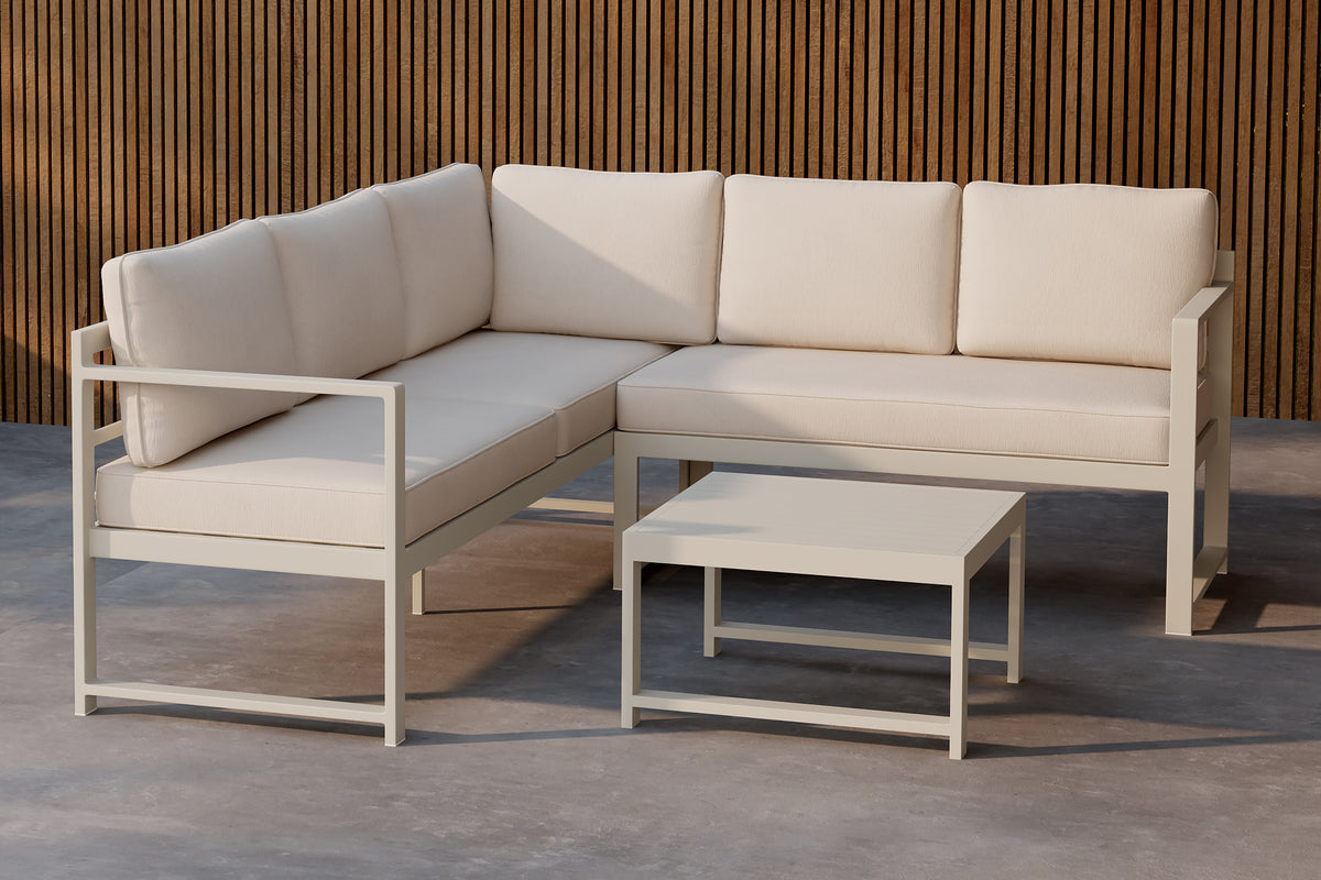 Salvador Corner Sofa Set Beige Beige