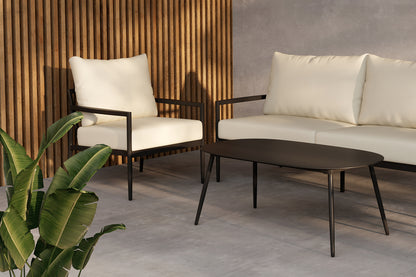 Taromina Lounge Set Black Black